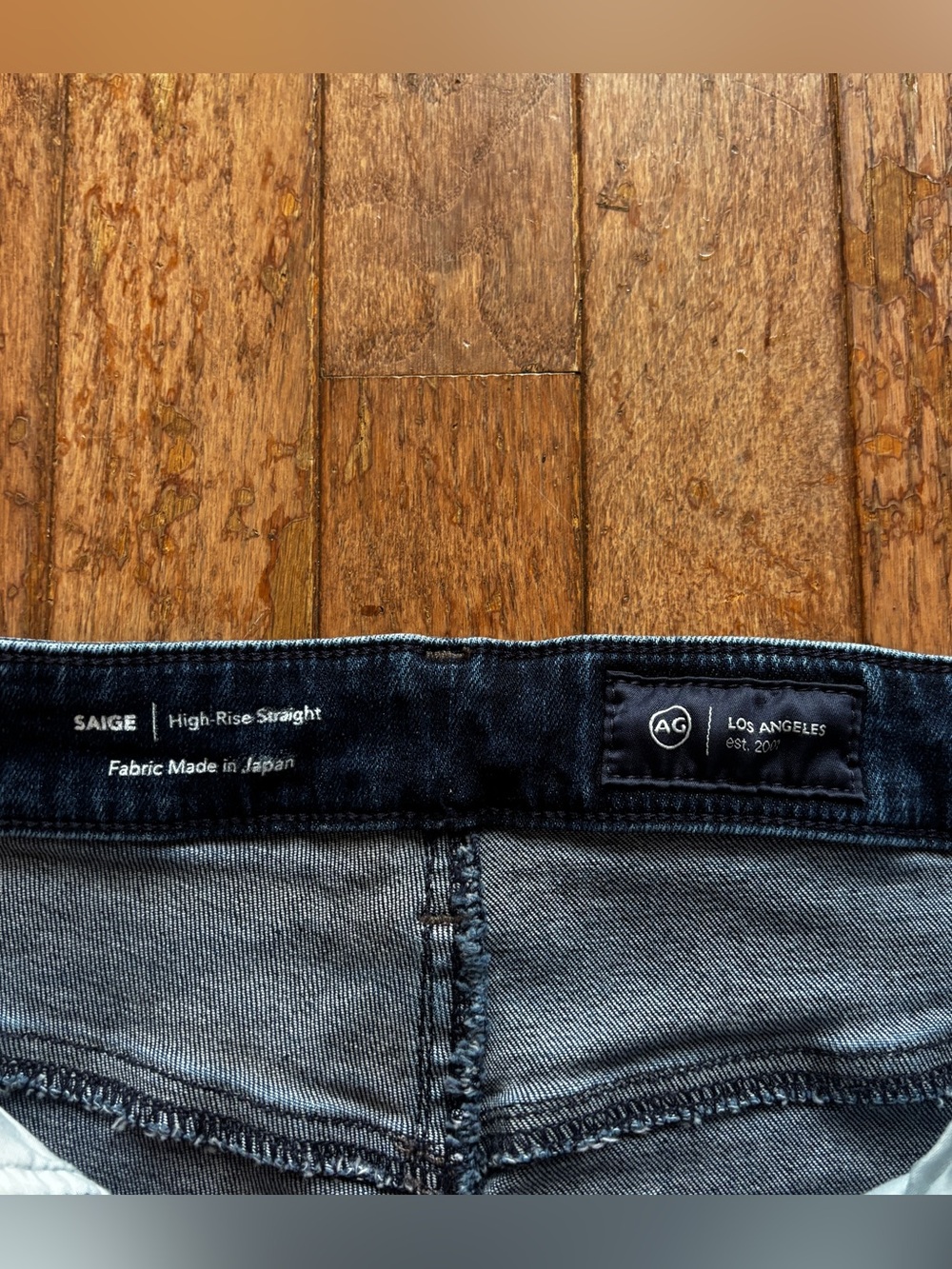 Womens AG Los Angeles SAIGE High Rise Straight jeans-29 - Picture 6 of 10
